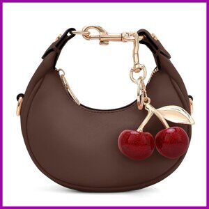 Mini PU Leather Crossbody Bag Top Handle Purse Small Women's Handbag